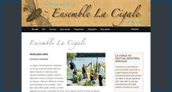 Desktop Screenshot of ensemblelacigale.ca