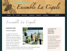 Tablet Screenshot of ensemblelacigale.ca